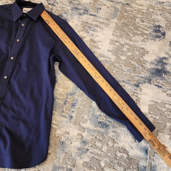 Ted Baker Endurance blue long sleeve button down shirt. 15.5. - Picture 8 of 14